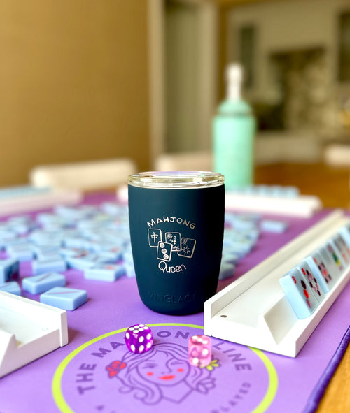Limited Edition Mahjong Everyday Glass in Navy